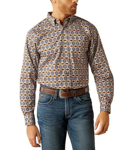 ARIAT TENNESSEE MENS LONG SLEEVE SHIRT - BLUE [SZ:S]