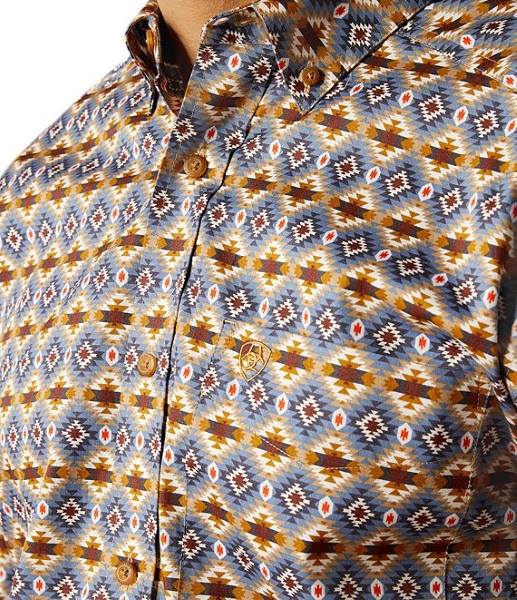 ARIAT TENNESSEE MENS LONG SLEEVE SHIRT - BLUE [SZ:S]