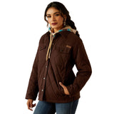 ARIAT WOMENS GRIZZLY QUILTED BARN JACKET - MOLE [SZ:XS]