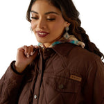 ARIAT WOMENS GRIZZLY QUILTED BARN JACKET - MOLE [SZ:XS]
