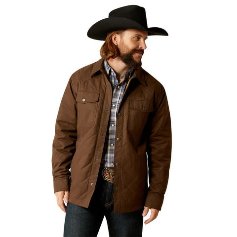 ARIAT GRIZZLY MENS SHIRT JACKET - DEMITASSE [SZ:S]