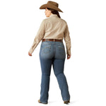 ARIAT BRITTANY WOMENS PERFECT RISE BOOT CUT JEANS - INDIANA [SZ:26.0R]