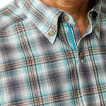 ARIAT PIERS MENS PRO SERIES FITTING LONG SLEEVE SHIRT - TEAL [SZ:M]
