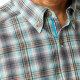 ARIAT PIERS MENS PRO SERIES FITTING LONG SLEEVE SHIRT - TEAL [SZ:M]