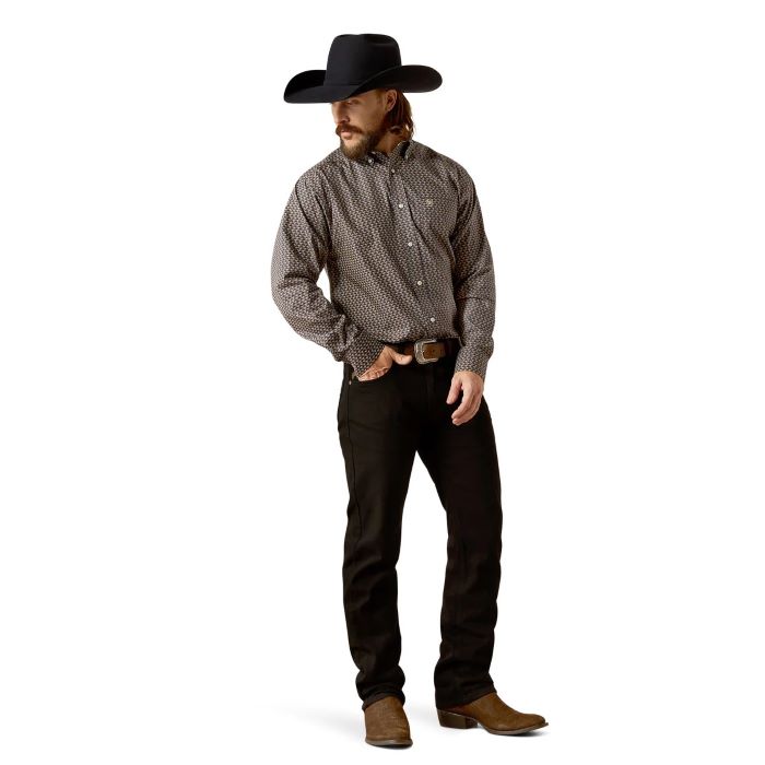 ARIAT FIELDS WRINKLE FREE MENS LONG SLEEVE SHIRT [SZ:M]