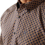 ARIAT CRAWFORD MENS LONG SLEEVE SHIRT - NAVY [SZ:M]