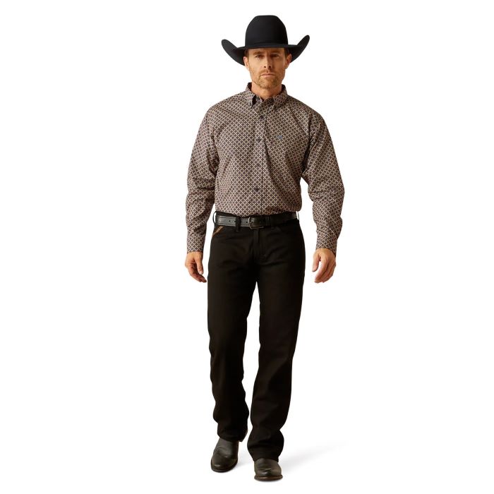 ARIAT CRAWFORD MENS LONG SLEEVE SHIRT - NAVY [SZ:M]