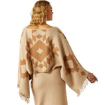 ARIAT SUNSET CHIC SWEATER PONCHO - OATMEAL/TANNIN [SZ:XS]