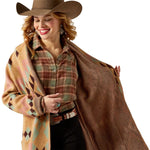 ARIAT SUNSET CHIC WOMENS BLANKET COAT - SPARK GEO JACQUARD [SZ:XS]