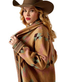 ARIAT SUNSET CHIC WOMENS BLANKET COAT - SPARK GEO JACQUARD [SZ:XS]
