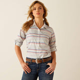 Ariat Womens Venttek Long Sleeve Shirt - Multi Stitch Stripe [sz:xs]