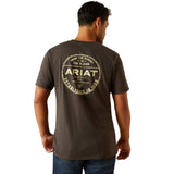 Ariat Explore Circle Mens Short Sleeve Tee - Vintage Black [sz:s]