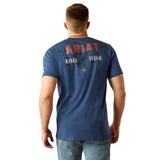 Ariat Ranch Tough Mens Short Sleeve Tee - Space Blue [sz:s]