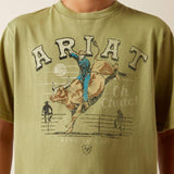 Ariat Oh Chute Boy Short Sleeved Tee - Tent Green [sz:xs]