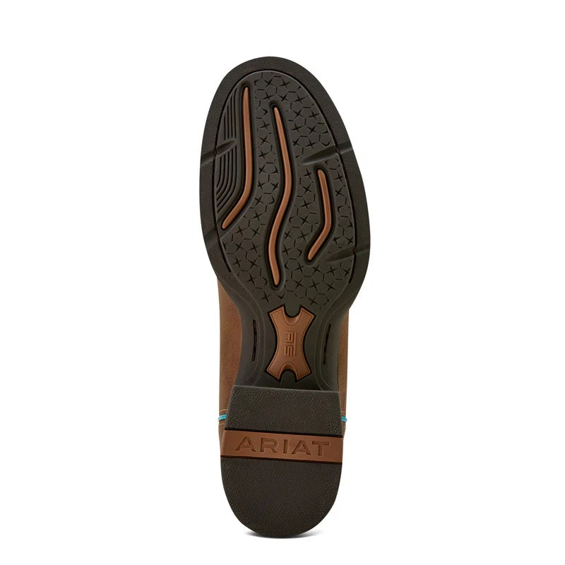 ARIAT WOMENS ROUND UP W TOE STRETCHFIT - SANDSTORM/DISTRESSED IVORY [SZ:8.0]