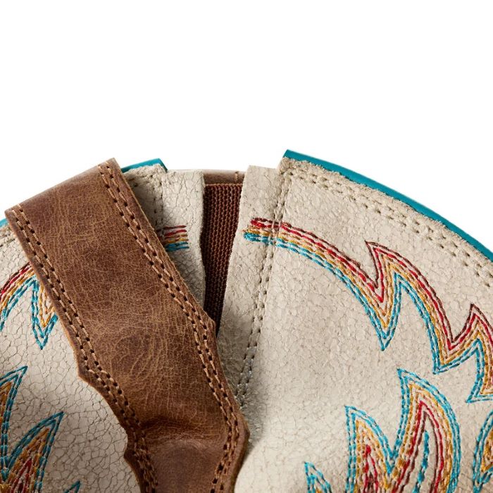 ARIAT WOMENS ROUND UP W TOE STRETCHFIT - SANDSTORM/DISTRESSED IVORY [SZ:8.0]