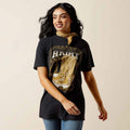 Ariat Boot Cloche Womens Short Sleeve Tee - Vintage Black [sz:xs]