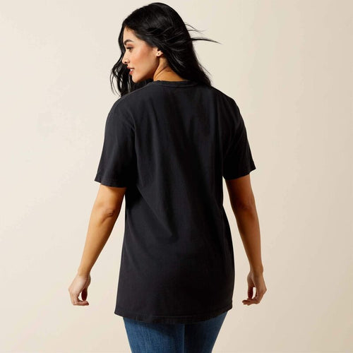 Ariat Boot Cloche Womens Short Sleeve Tee - Vintage Black [sz:xs]