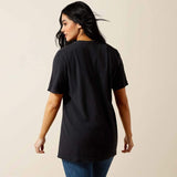 Ariat Boot Cloche Womens Short Sleeve Tee - Vintage Black [sz:xs]