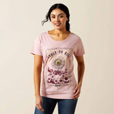 Ariat Early To Rise Womens Short Sleeve Tee - Dusty Pink [sz:xs]