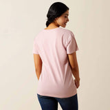 Ariat Early To Rise Womens Short Sleeve Tee - Dusty Pink [sz:xs]