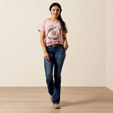 Ariat Early To Rise Womens Short Sleeve Tee - Dusty Pink [sz:xs]
