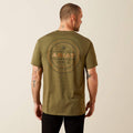 Ariat Roper Seals Mens Short Sleeved Tee - Military Heather [sz:s]