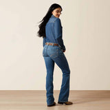 Ariat Womens Aisha Mid Rise Boot Cut Jean - Ithica