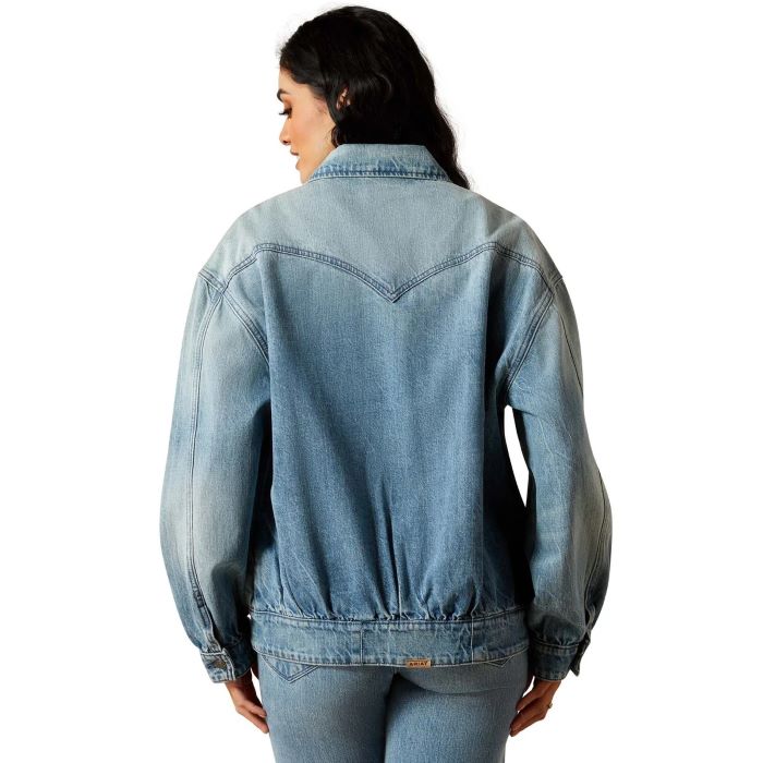 Ariat Cheyenne Womens Denim Bomber Jacket - Candy [sz:xs]