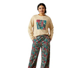 Ariat Womens Dreams Pajama Set Western Blocks