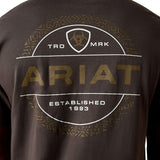 Ariat Southwest Wooden Reticle Short Sleeve Mens Tee - Vintage Black [sz:m]
