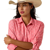 Ariat Womens Venttek Long Sleeve Shirt - Sun Kissed Coral 