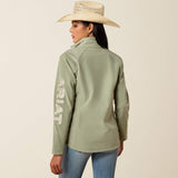 Ariat Womens Logo Softshell Jacket - Sea Spray Heather [sz:s]