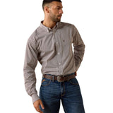 Ariat Alden Wrinkle Free Mens Classic Fit Long Sleeve Shirt - Chestnut Geo Print [sz:m]