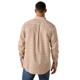 Ariat Ayden Mens Wrinkle Free Fitted Long Sleeve Shirt - Golden Oak Plaid [sz:m]