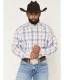 Ariat Mens Pro Series Teddy Classic Fit Long Sleeve Shirt - White Plaid [sz:s]