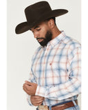 Ariat Mens Pro Series Teddy Classic Fit Long Sleeve Shirt - White Plaid [sz:s]