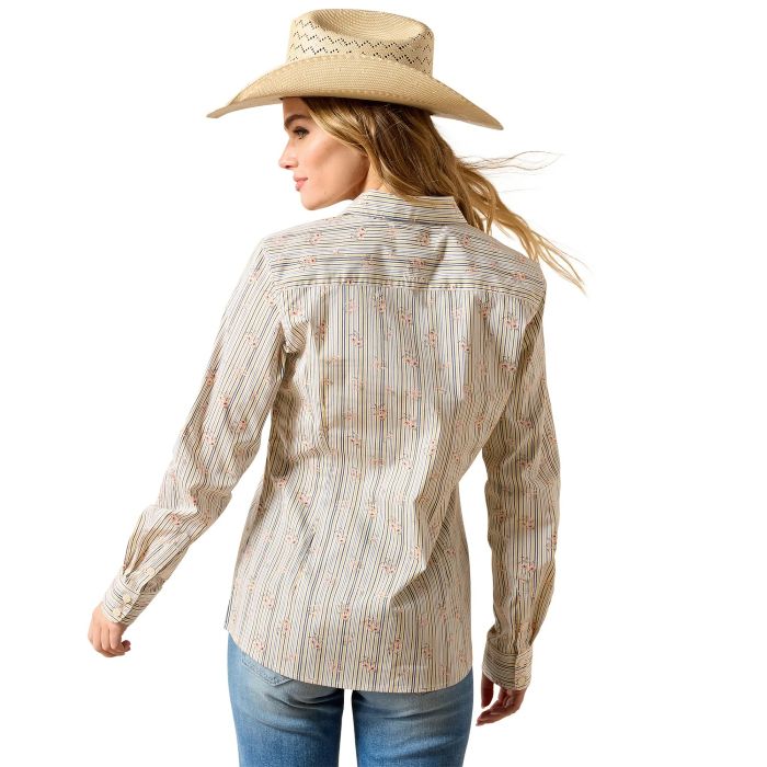 Ariat Vintage Floral Womens Kirby Longsleeve Shirt - Floral Stripe [sz:s]
