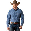 Ariat Mens Wrinkle Free Canyon Classic Fit Long Sleeve Shirt - Ensign Blue Plaid [sz:s]