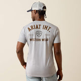 Ariat Outline Shop Short Sleeve T Shirt - Pewter [sz:m]