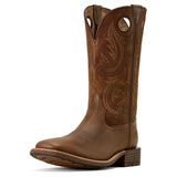 Ariat Mens Highland Toughstock Wide Square Toe Boots - Distressed Brown/tack Room Brown [sz:9.0ee]