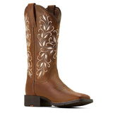 Ariat Holly Womens Wst Round Up Boots - Pearl [sz:7.0c]