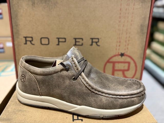 Roper Mens Clearcut Low Mocs - Tan Leather [sz:8.5d]