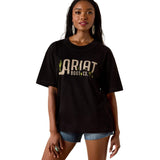 Ariat Boot Logo Womens Short Sleeve Tee - Black [sz:s]