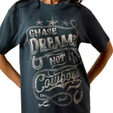 Ariat Chase Dreams Womens Tee - Midnight Navy [sz:xs]