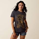 Ariat Tombstone Womens Tee - Smoke [sz:xs]