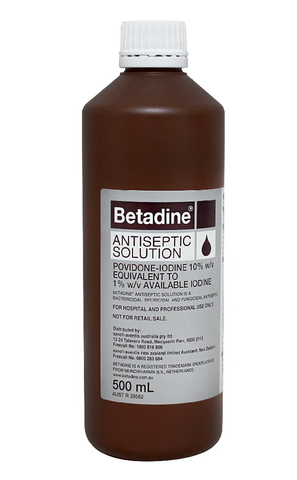 BETADINE SOLUTION 500ML