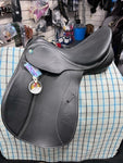 SADDLE PHILLIPE FONTAINE AP BLK 17.5