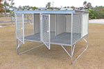 DOG KENNEL 2 BAY AUSSIE FPR FLOOR