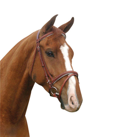 MCALISTER PADDED HANOVERIAN BRIDLE - BROWN COB